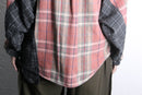 "Re:make" docking gather check shirt
