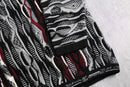 “COOGI” dark color 3D design knit