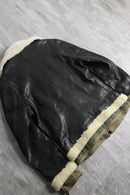 "Dolce & Gabbana" 05AW military layered leather jacket