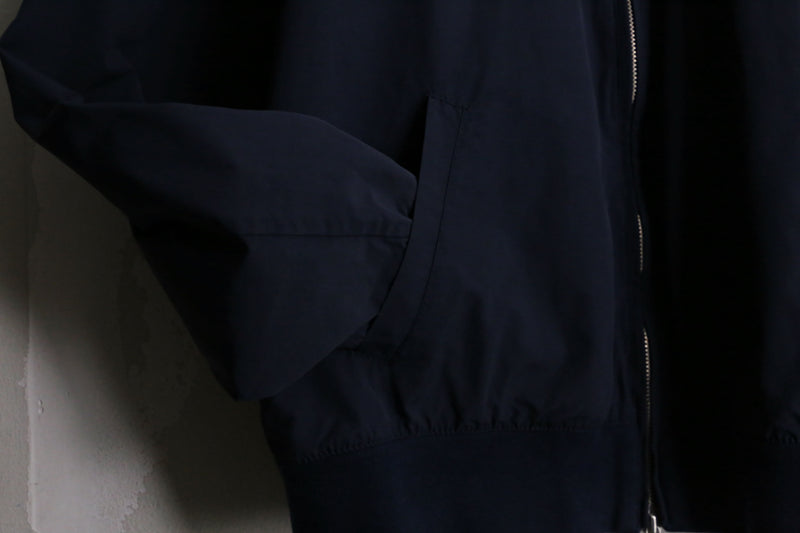 “FRED PERRY” navy nylon track jacket