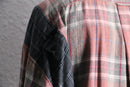 "Re:make" docking gather check shirt
