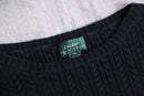“Lauren Ralph Lauren” black cotton knit