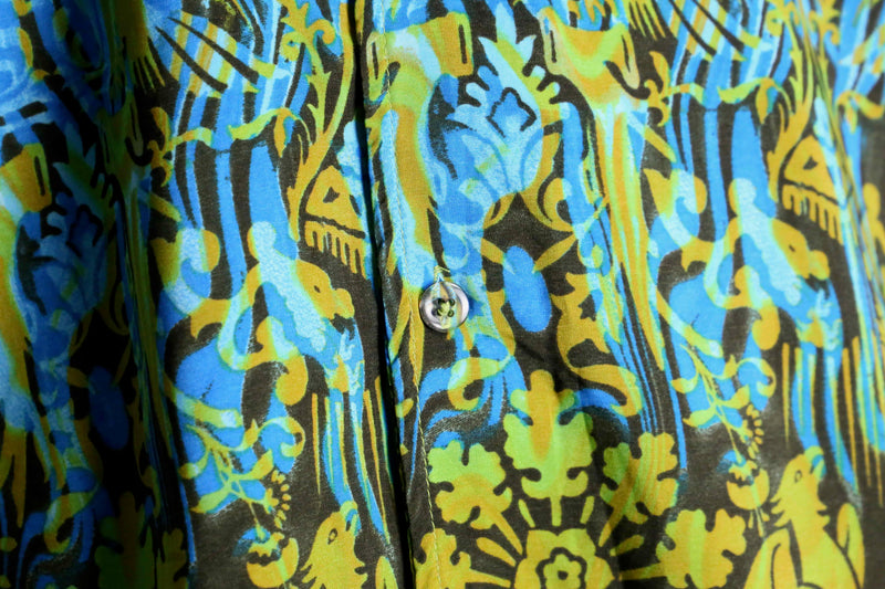 total pattern open collar s/s shirts