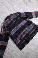 random patchwork mulch design shirt jacket