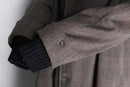 50’s subtle windowpane balmacaan coat