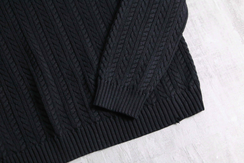 “Lauren Ralph Lauren” black cotton knit