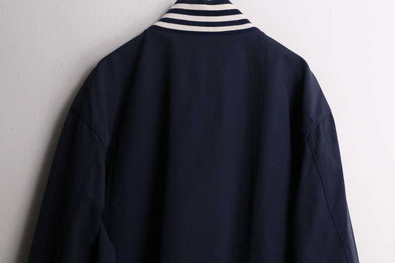 “FRED PERRY” navy nylon track jacket