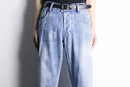 "DIESEL” wide straight wash denim pants