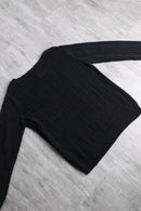 “Lauren Ralph Lauren” black cotton knit