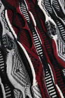 “COOGI” dark color 3D design knit
