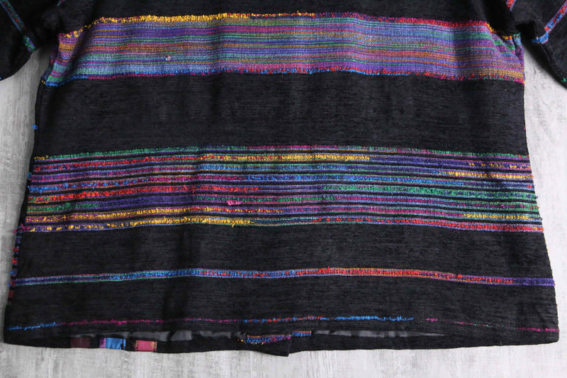 random patchwork mulch design shirt jacket