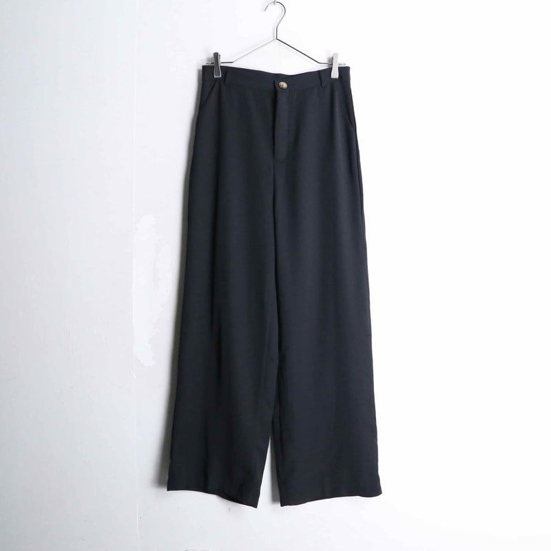 black color wide straight pants