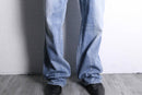 "DIESEL” wide straight wash denim pants