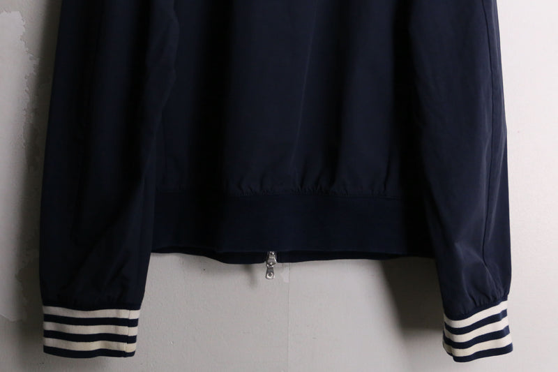 “FRED PERRY” navy nylon track jacket