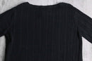 “Lauren Ralph Lauren” black cotton knit