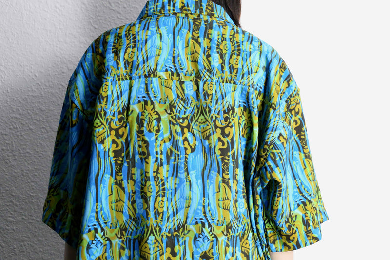total pattern open collar s/s shirts