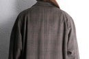 50’s subtle windowpane balmacaan coat