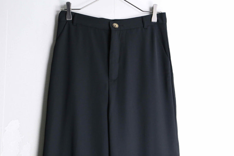 black color wide straight pants