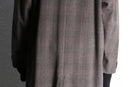 50’s subtle windowpane balmacaan coat