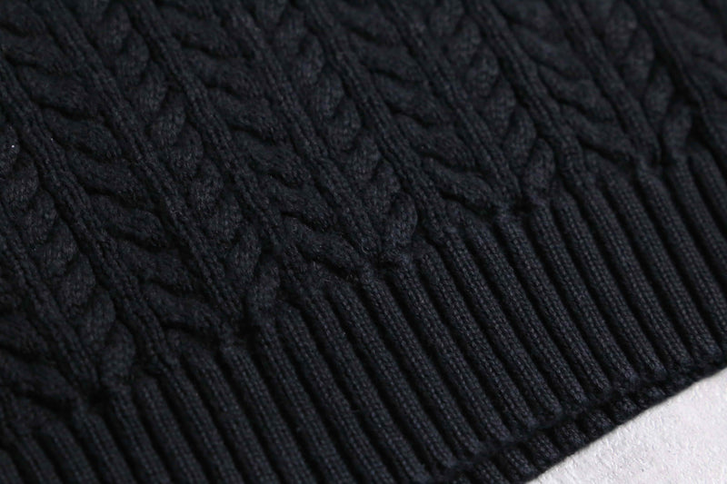 “Lauren Ralph Lauren” black cotton knit