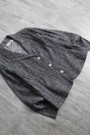 "chico's" geometric pattern open collar shirt jacket