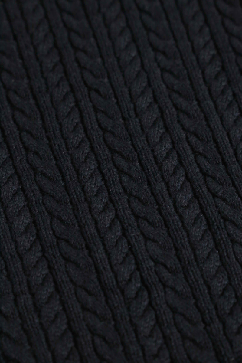 “Lauren Ralph Lauren” black cotton knit