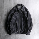 ”IZOD” black sheep skin leather jacket.