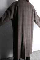 50’s subtle windowpane balmacaan coat