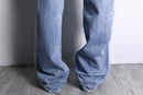 "DIESEL” wide straight wash denim pants