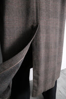 50’s subtle windowpane balmacaan coat