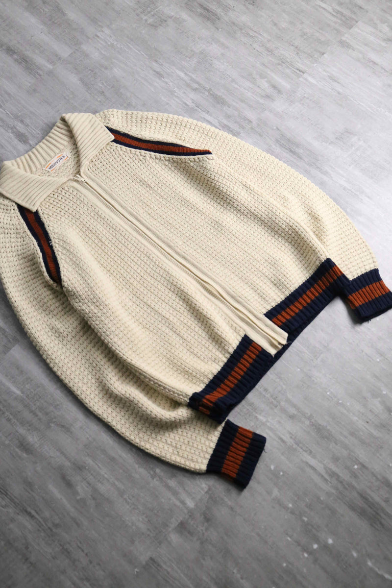80’s knit zip-up jacket