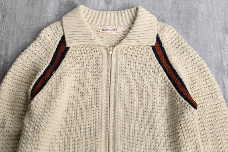 80’s knit zip-up jacket