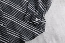 diagonal stripe pattern sheer shirt