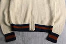 80’s knit zip-up jacket