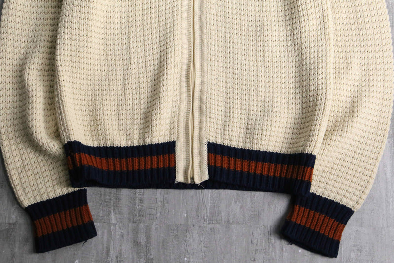 80’s knit zip-up jacket