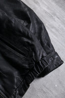 ”IZOD” black sheep skin leather jacket.