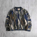 “COOGI classic” cotton×linen 3D design knit