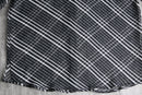 diagonal stripe pattern sheer shirt