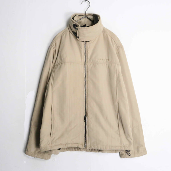 "ICEBARG" beige stand collar short jacket