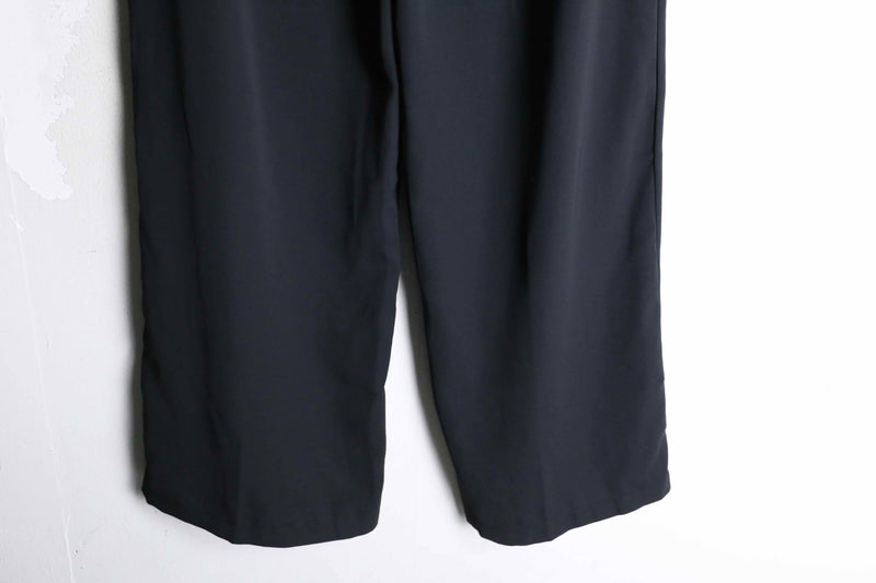 black color wide straight pants