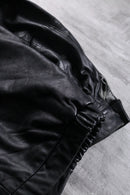 ”IZOD” black sheep skin leather jacket.
