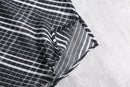 diagonal stripe pattern sheer shirt