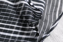 diagonal stripe pattern sheer shirt