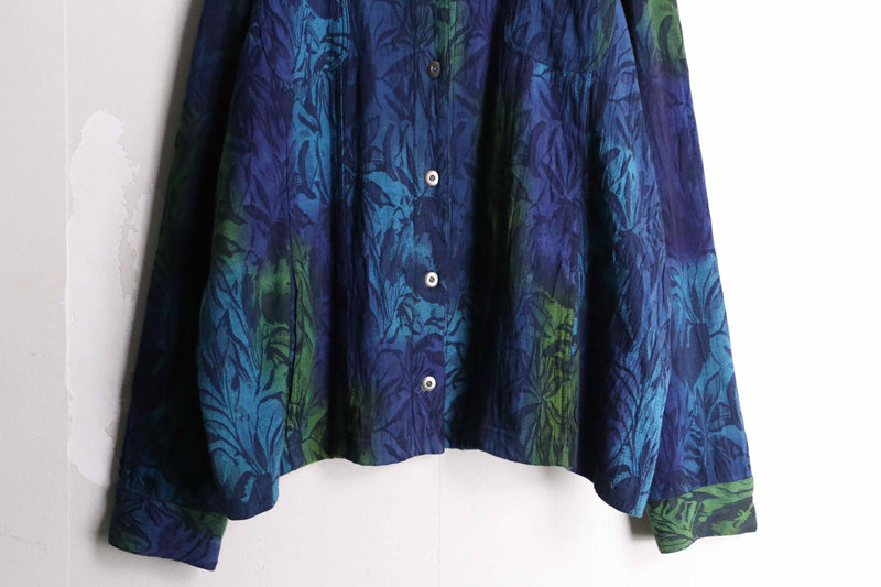 "CHICO'S" gradation leaf pattern tracker jacket