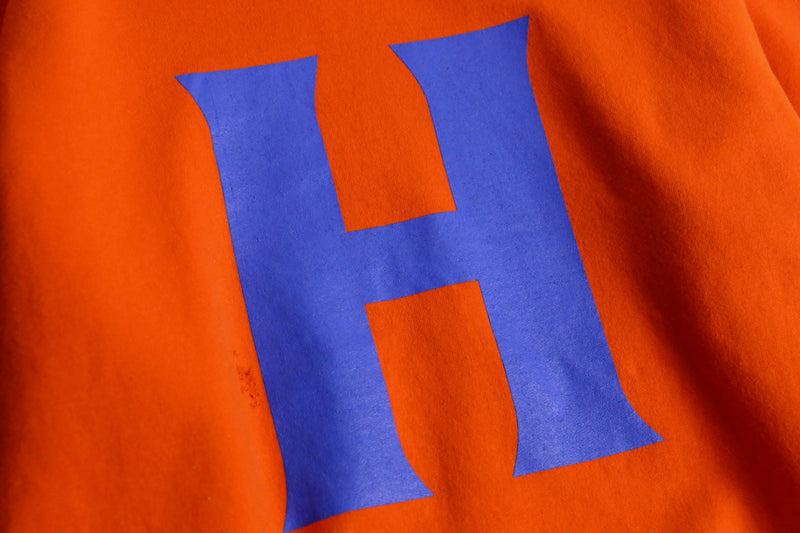 "Champion" H logo design boro 加工 sweat