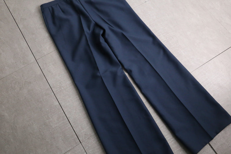 mad blue flare slacks