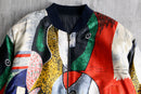 picasso pattern reversible blouson