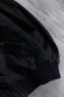”Timberland” black matte leather jacket.