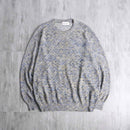mix rhombus pattern loose knit