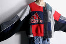 "Re:make" multi fabric asymmetry jacket